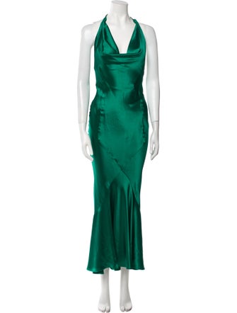 Retrofête Cowl Neck Long Dress