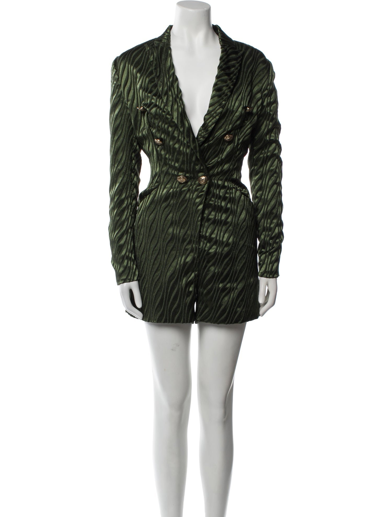 Retrofête Plunge Neckline Romper