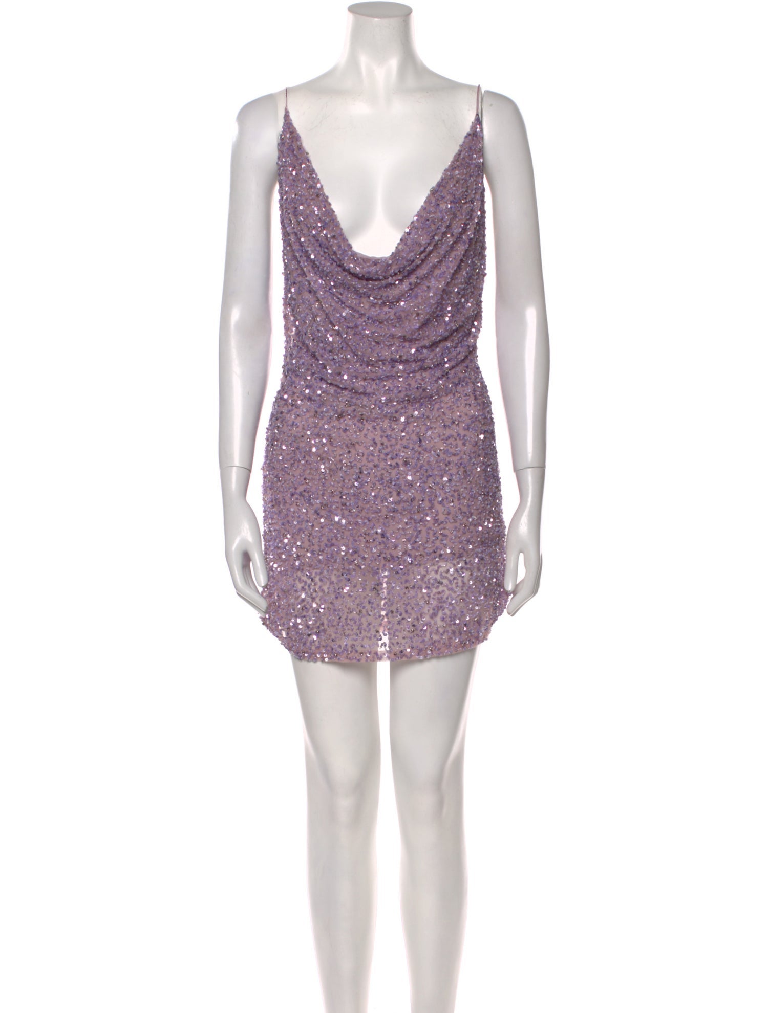 Retrofête Cowl Neck Mini Dress