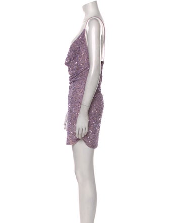 Retrofête Cowl Neck Mini Dress