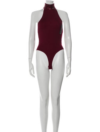 Retrofête Nylon Halterneck Bodysuit