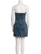 Retrofête Strapless Mini Dress