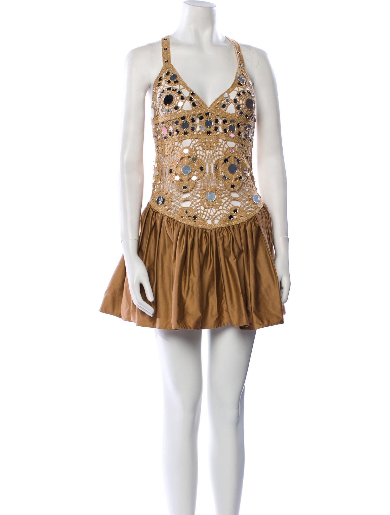 Retrofête Patterned Mini Dress w/ Tags