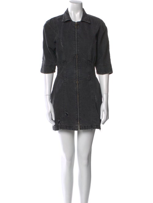 Retrofête Mock Neck Mini Dress