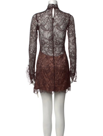 Retrofête Lace Pattern Mini Dress