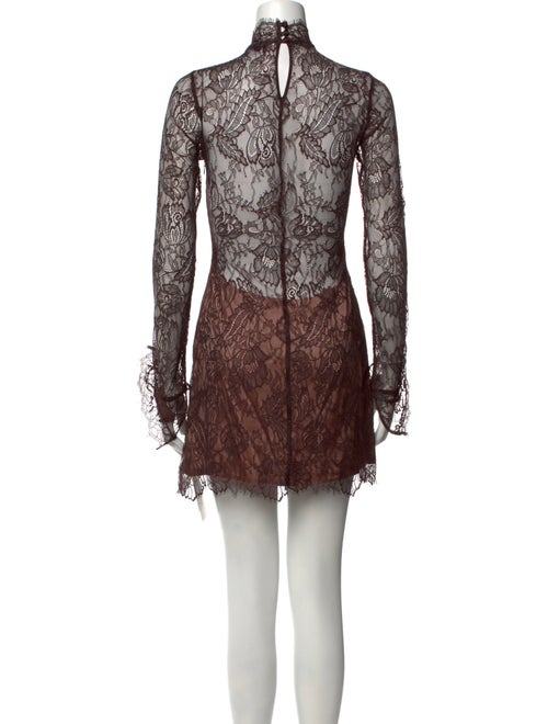 Retrofête Lace Pattern Mini Dress