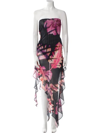 Retrofête Printed Long Dress