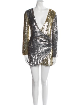 Retrofête V-Neck Mini Dress