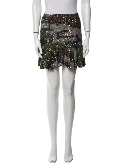 Retrofête Sequin Embellishments Mini Skirt