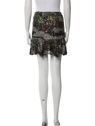 Retrofête Sequin Embellishments Mini Skirt