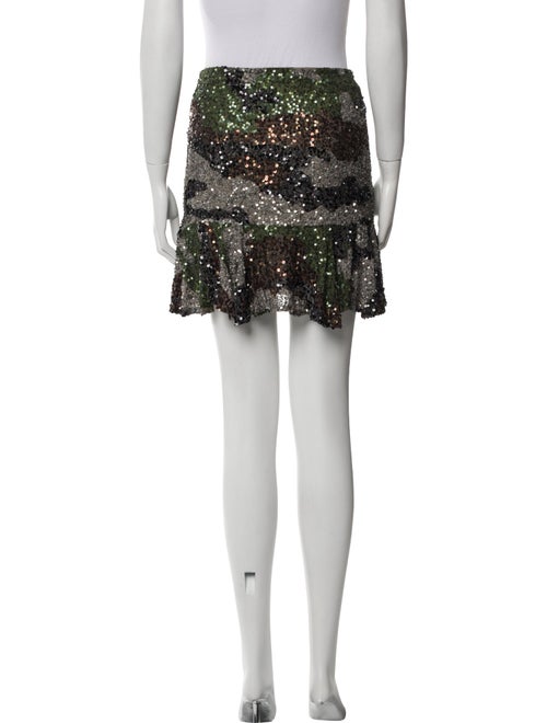 Retrofête Sequin Embellishments Mini Skirt