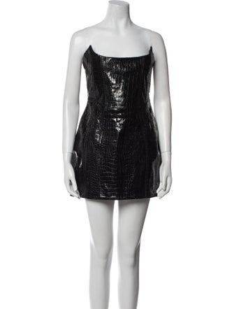 Retrofête Leather Mini Dress
