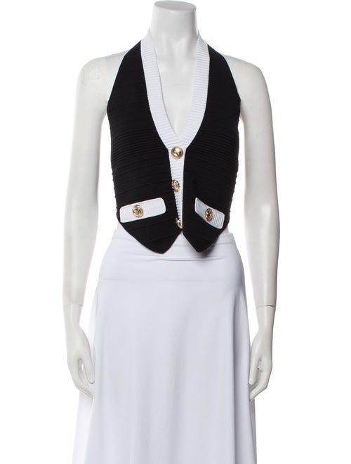 Retrofête V-Neck Sleeveless Crop Top