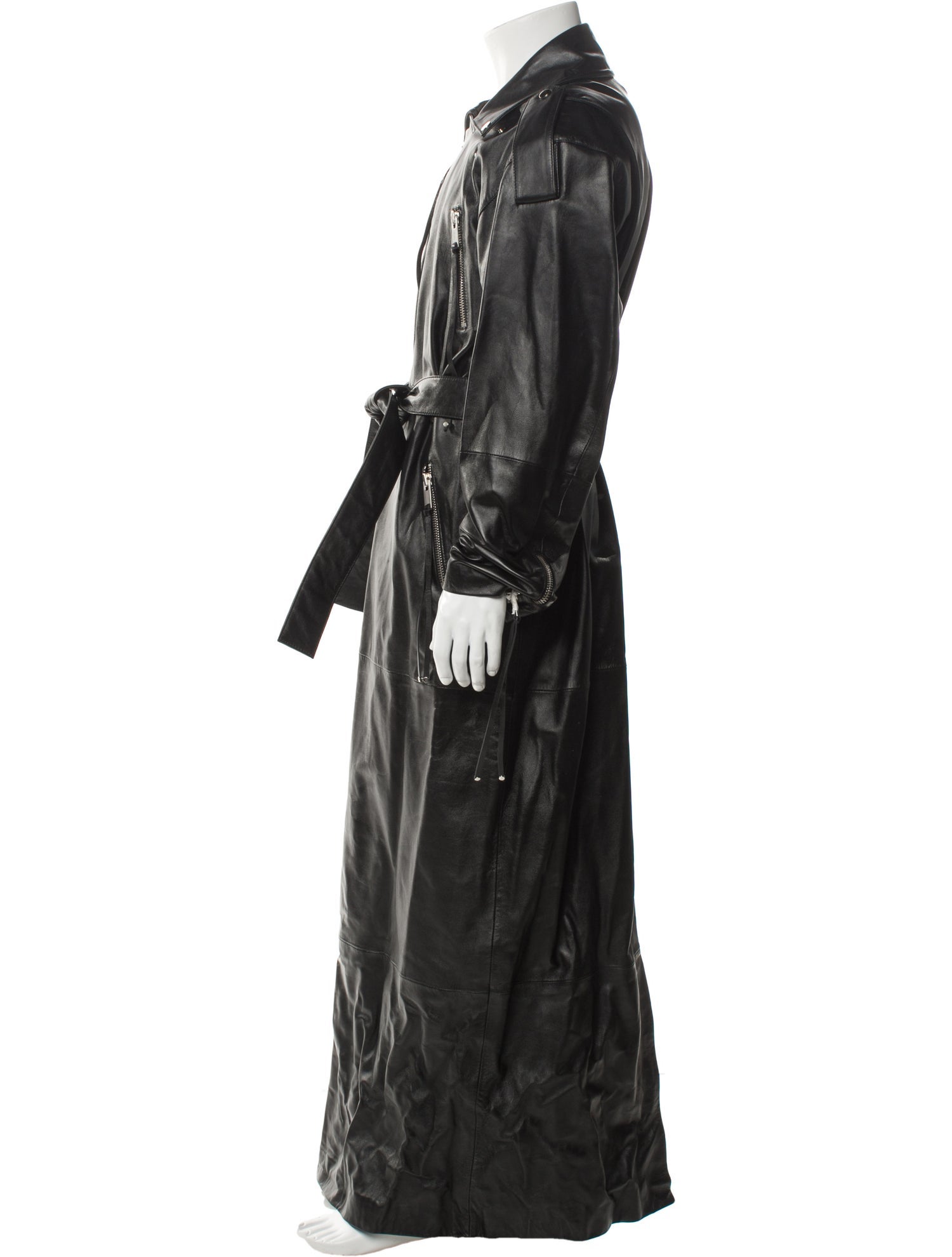 Retrofête Leather Trench Coat