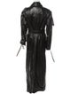 Retrofête Leather Trench Coat