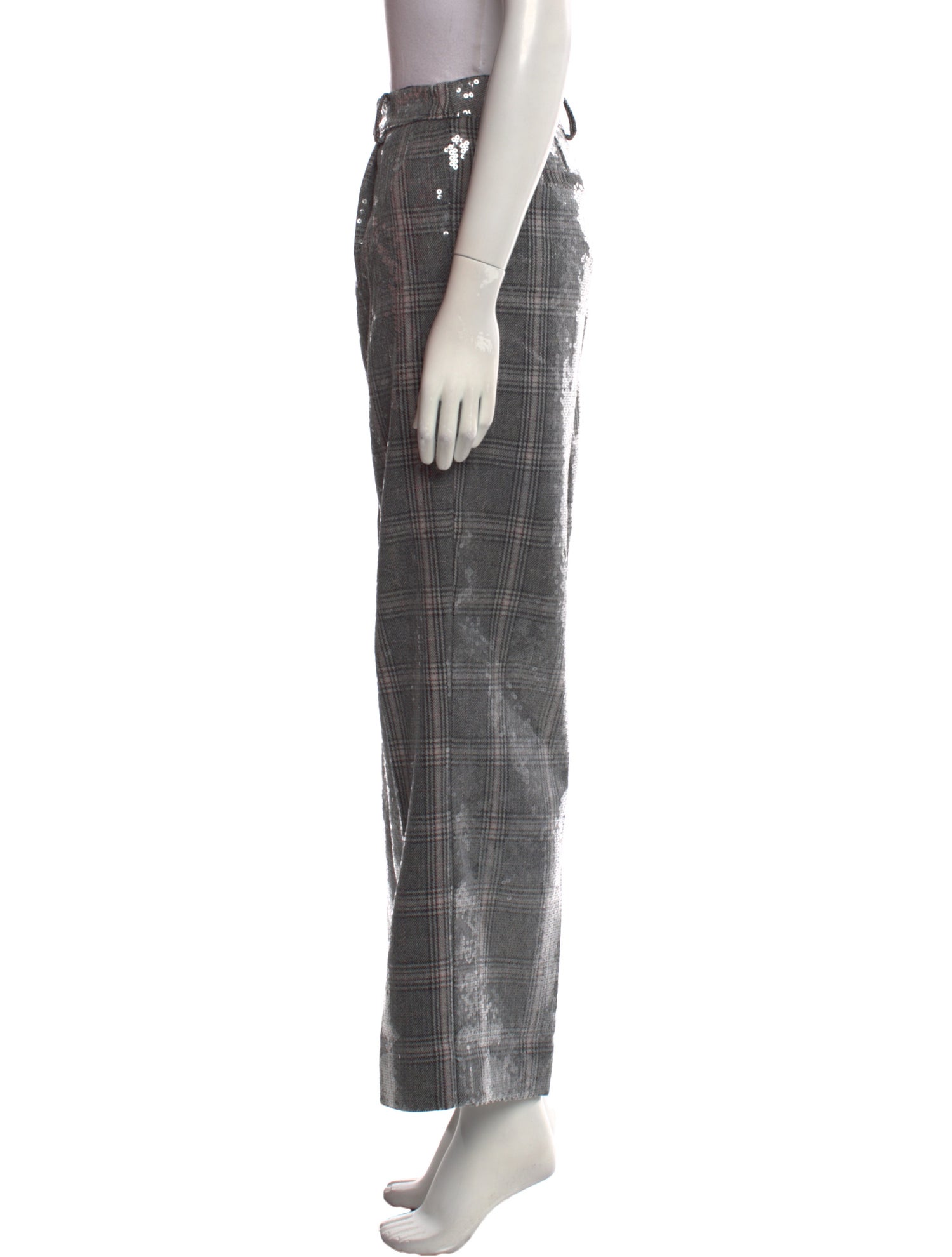 Retrofête Plaid Print Wide Leg Pants w/ Tags