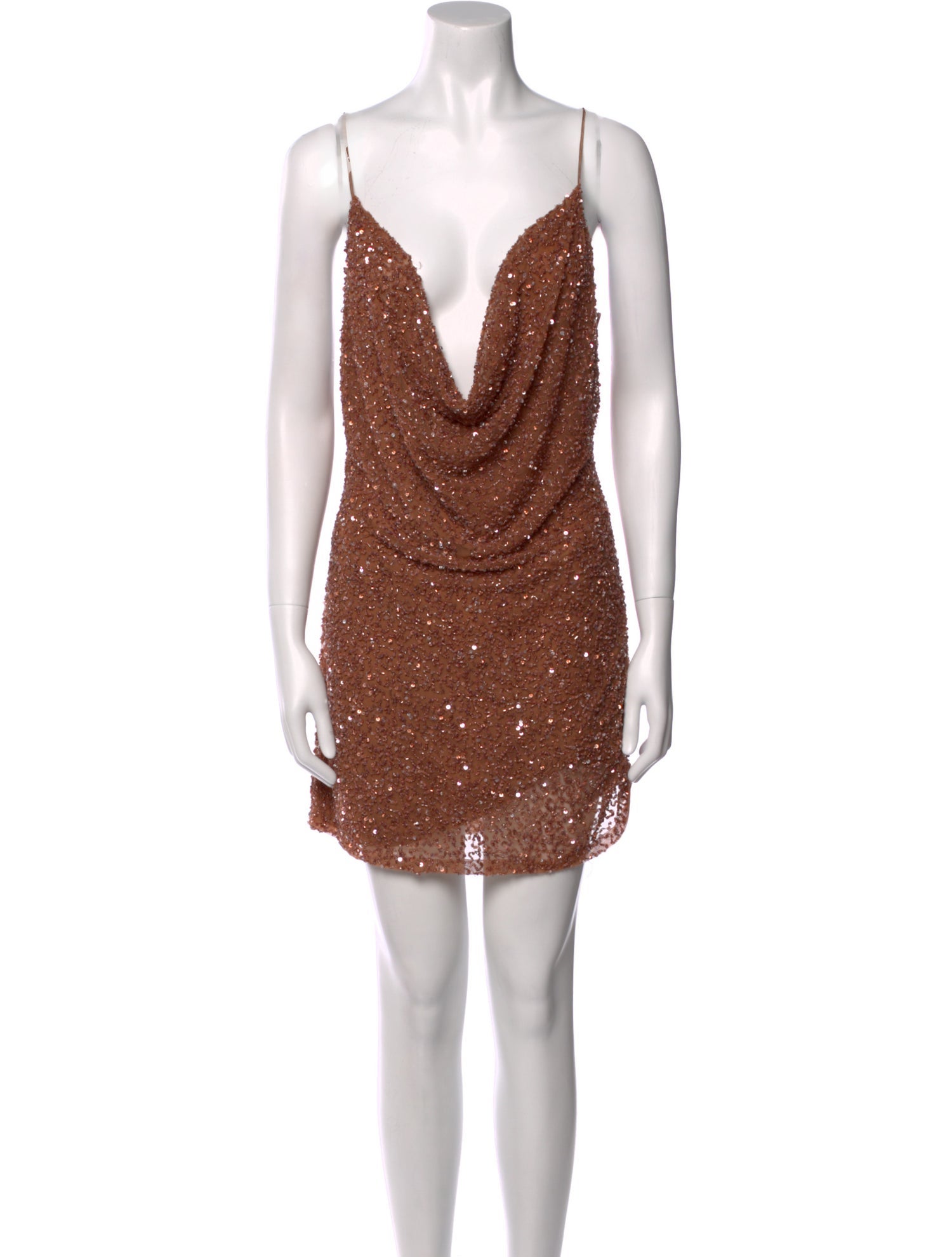 Retrofête Cowl Neck Mini Dress