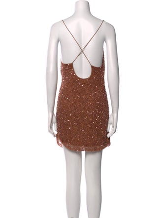 Retrofête Cowl Neck Mini Dress