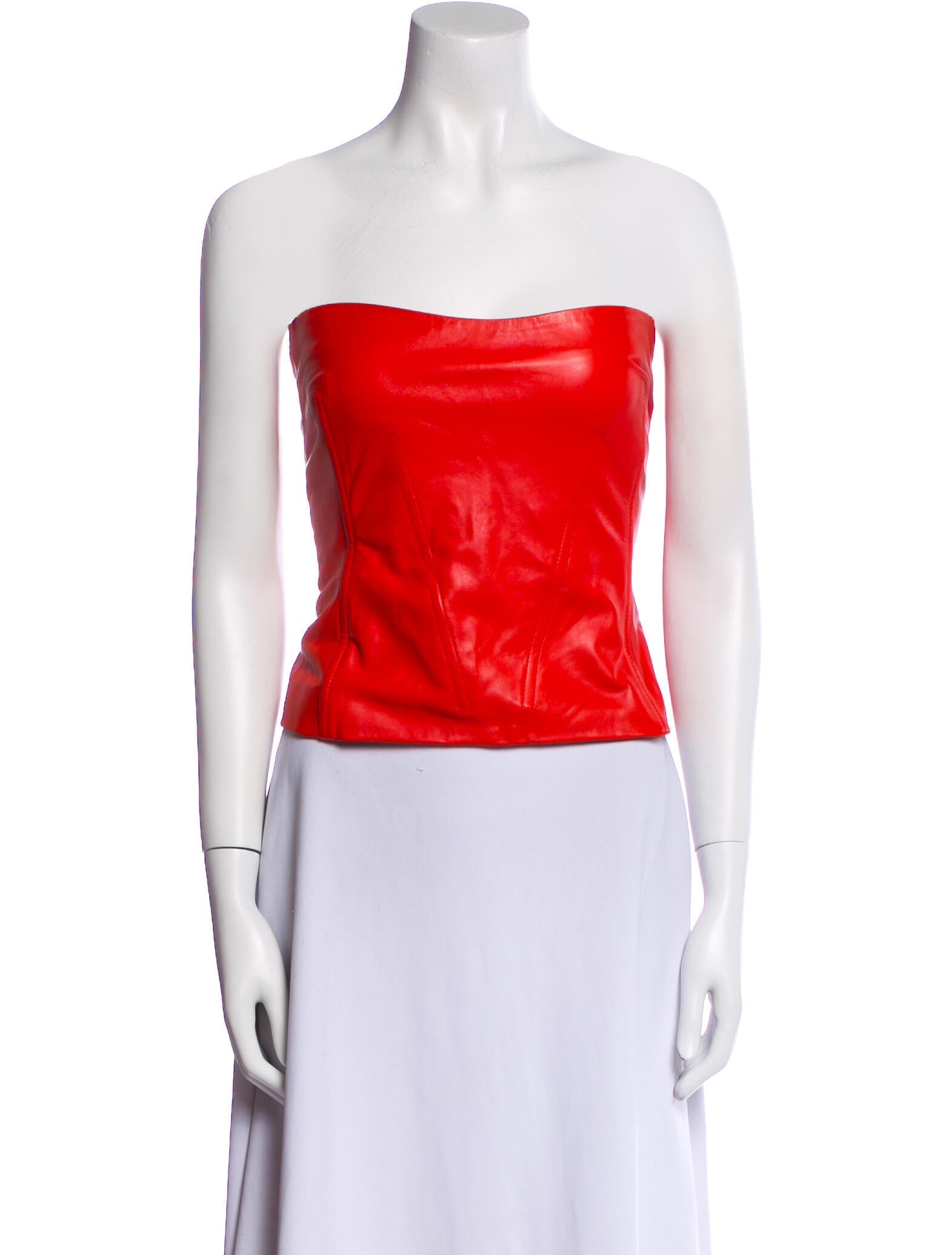 Retrofête Veda Leather Top Leather Crop Top