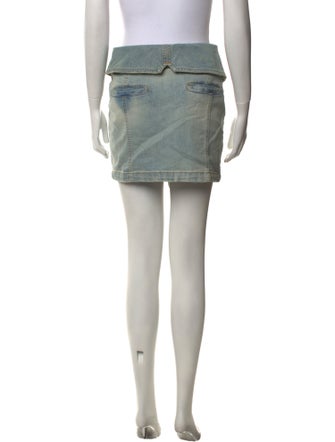 Retrofête Distressed Accents Mini Skirt