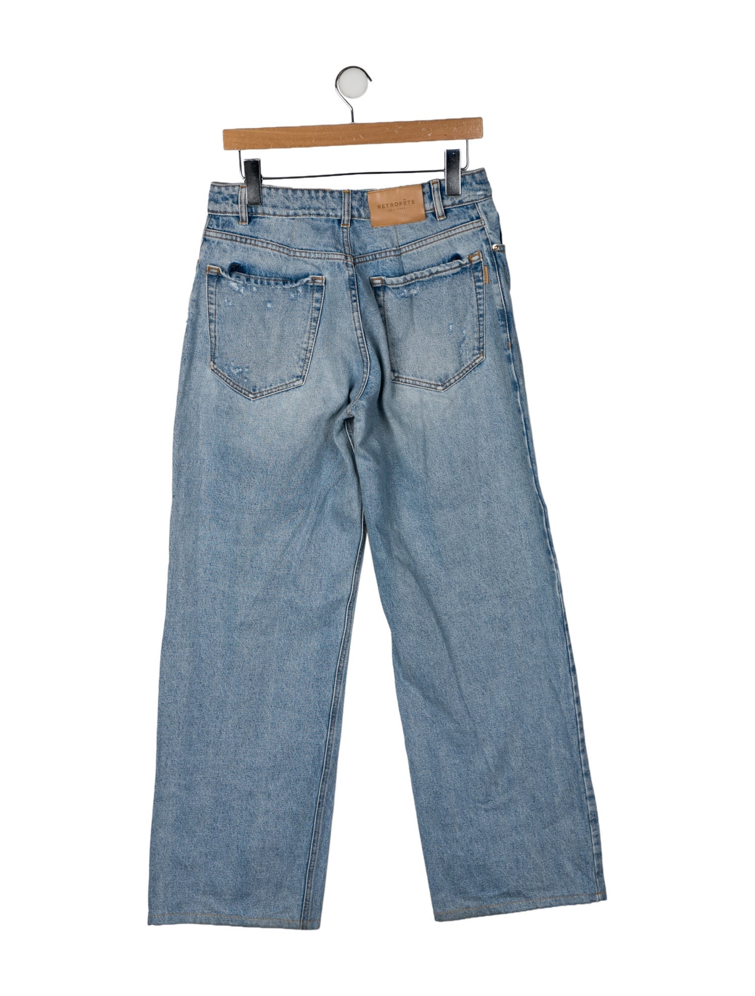 Retrofête Mid-Rise Wide Leg Jeans