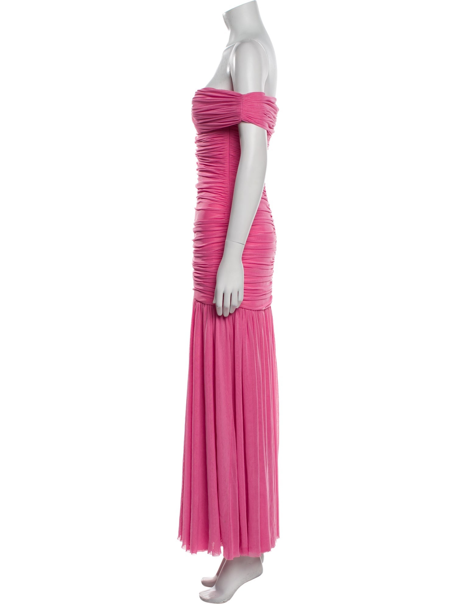 Retrofête Off-The-Shoulder Long Dress