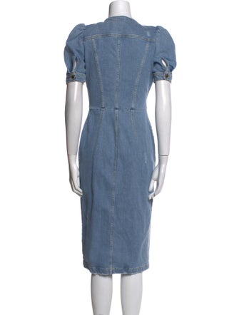 Retrofête V-Neck Midi Length Dress