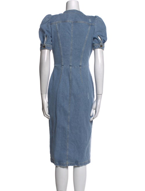 Retrofête V-Neck Midi Length Dress