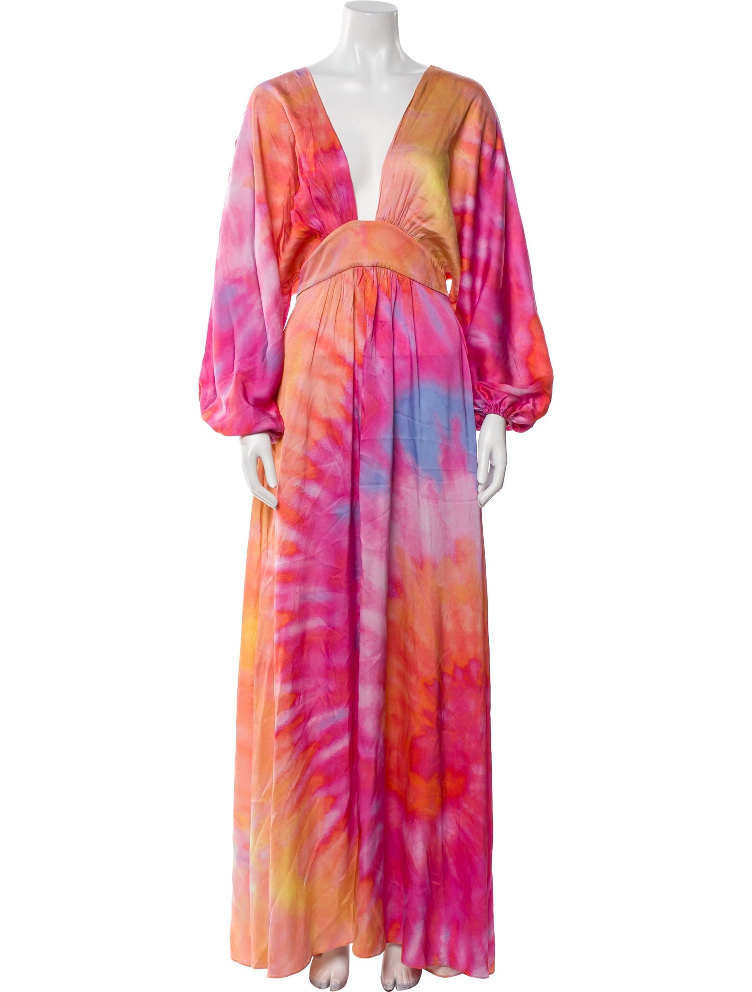 Retrofête Silk Long Dress