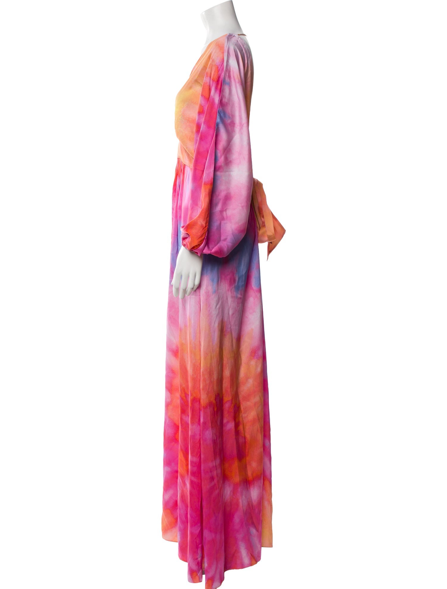 Retrofête Silk Long Dress