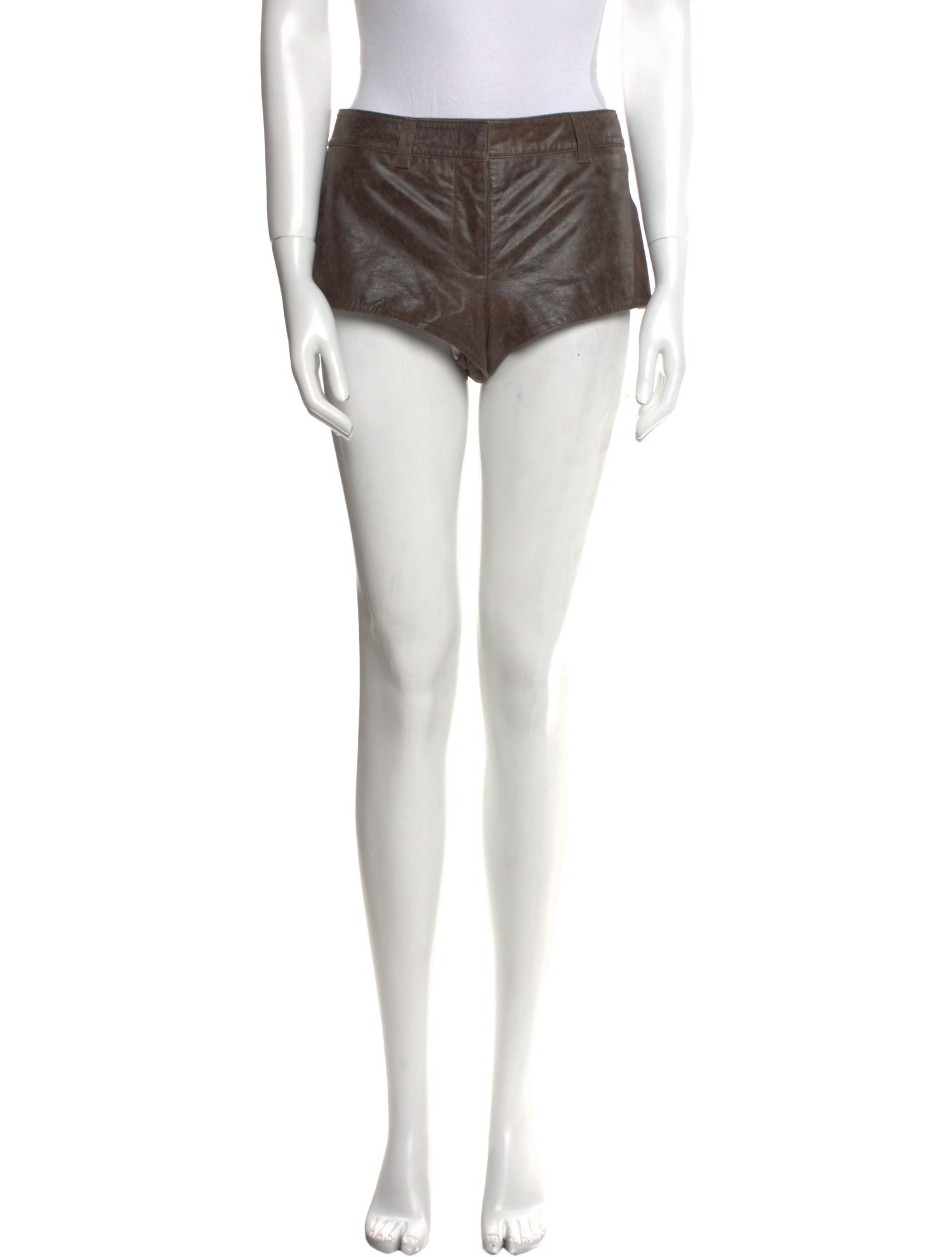 Retrofête Leather Mini Shorts