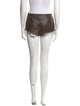 Retrofête Leather Mini Shorts