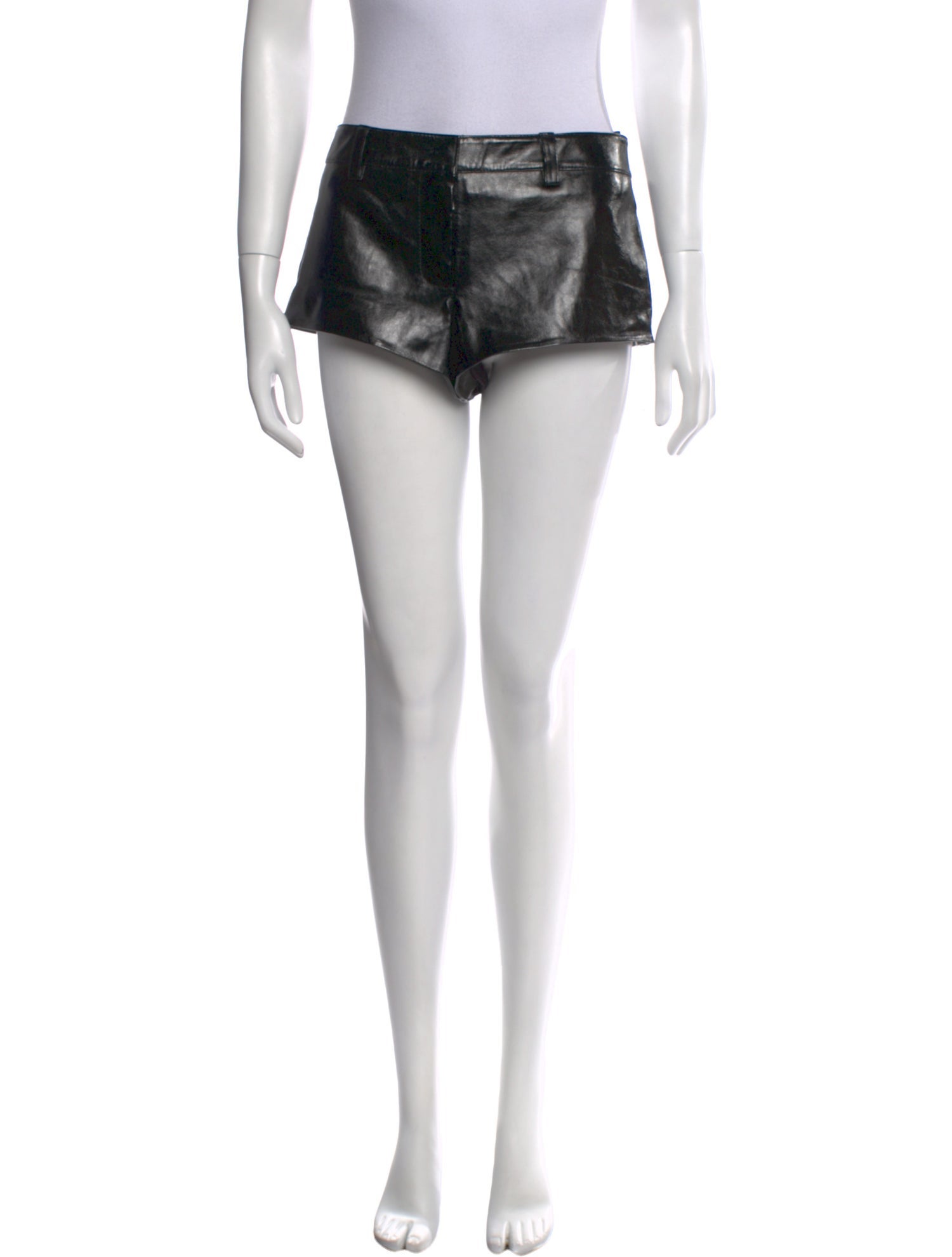 Retrofête Leather Mini Shorts