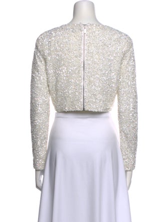 Retrofête Scoop Neck Long Sleeve Crop Top