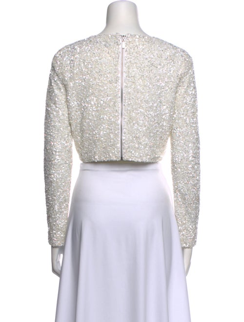 Retrofête Scoop Neck Long Sleeve Crop Top