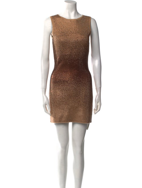 Retrofête Bateau Neckline Mini Dress