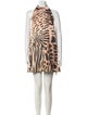 Retrofête Animal Print Mini Dress
