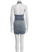 Retrofête Halterneck Mini Dress