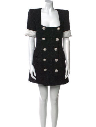 Retrofête Colorblock Pattern Mini Dress