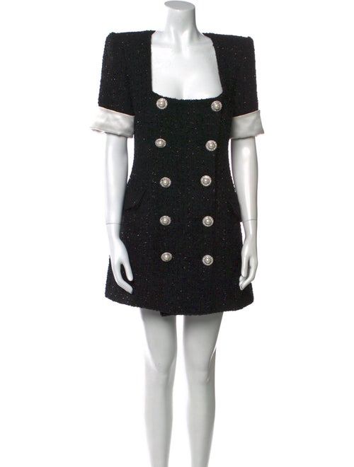 Retrofête Colorblock Pattern Mini Dress