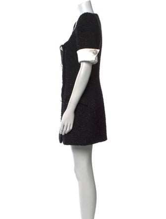 Retrofête Colorblock Pattern Mini Dress