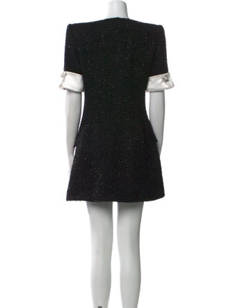 Retrofête Colorblock Pattern Mini Dress