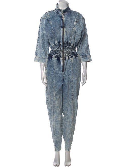 Retrofête Printed Mock Neck Jumpsuit