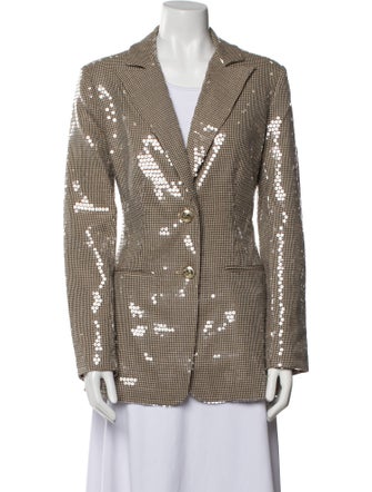 Retrofête Houndstooth Print Blazer