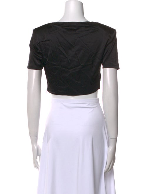 Retrofête Silk Scoop Neck Crop Top