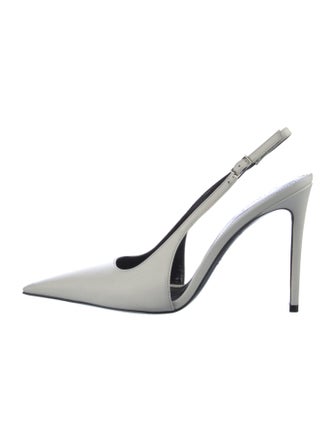 Retrofête Leather Slingback Pumps
