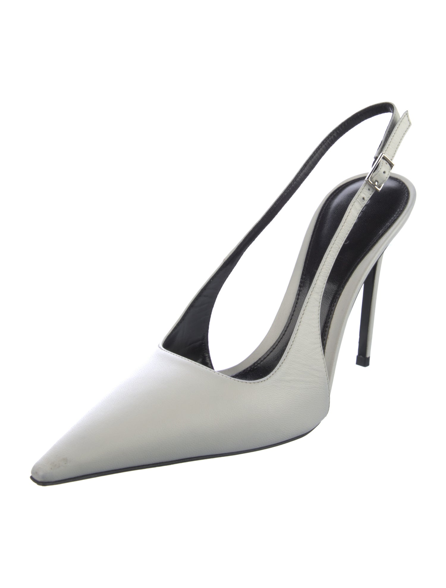 Retrofête Leather Slingback Pumps