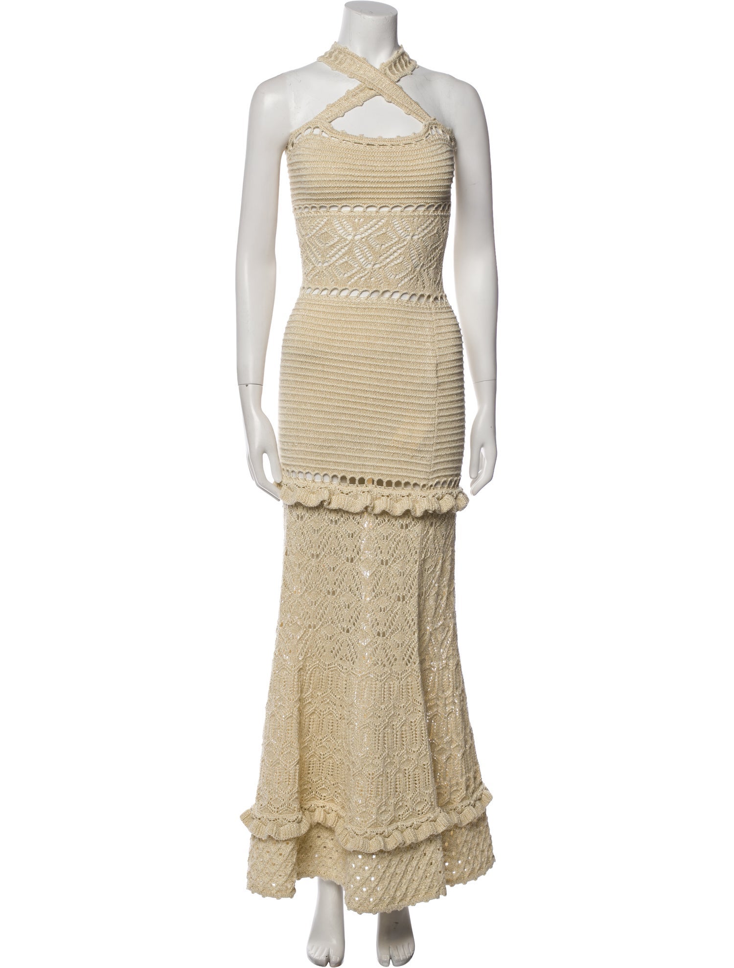 Retrofête Halterneck Long Dress