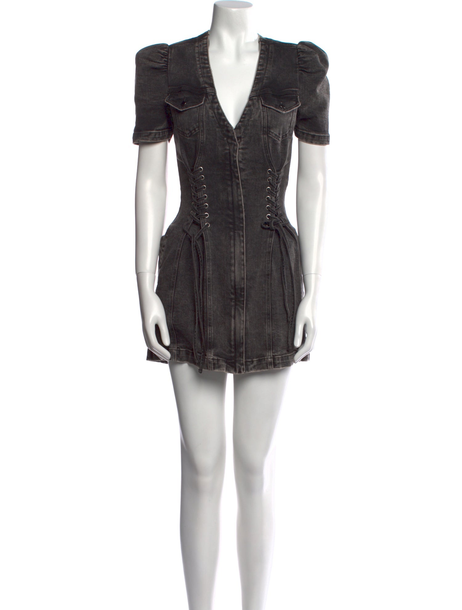 Retrofête V-Neck Mini Dress