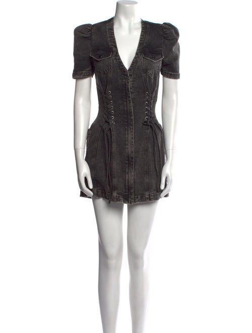 Retrofête V-Neck Mini Dress